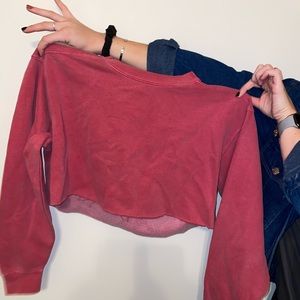 Comfort colors cropped sweatshirt